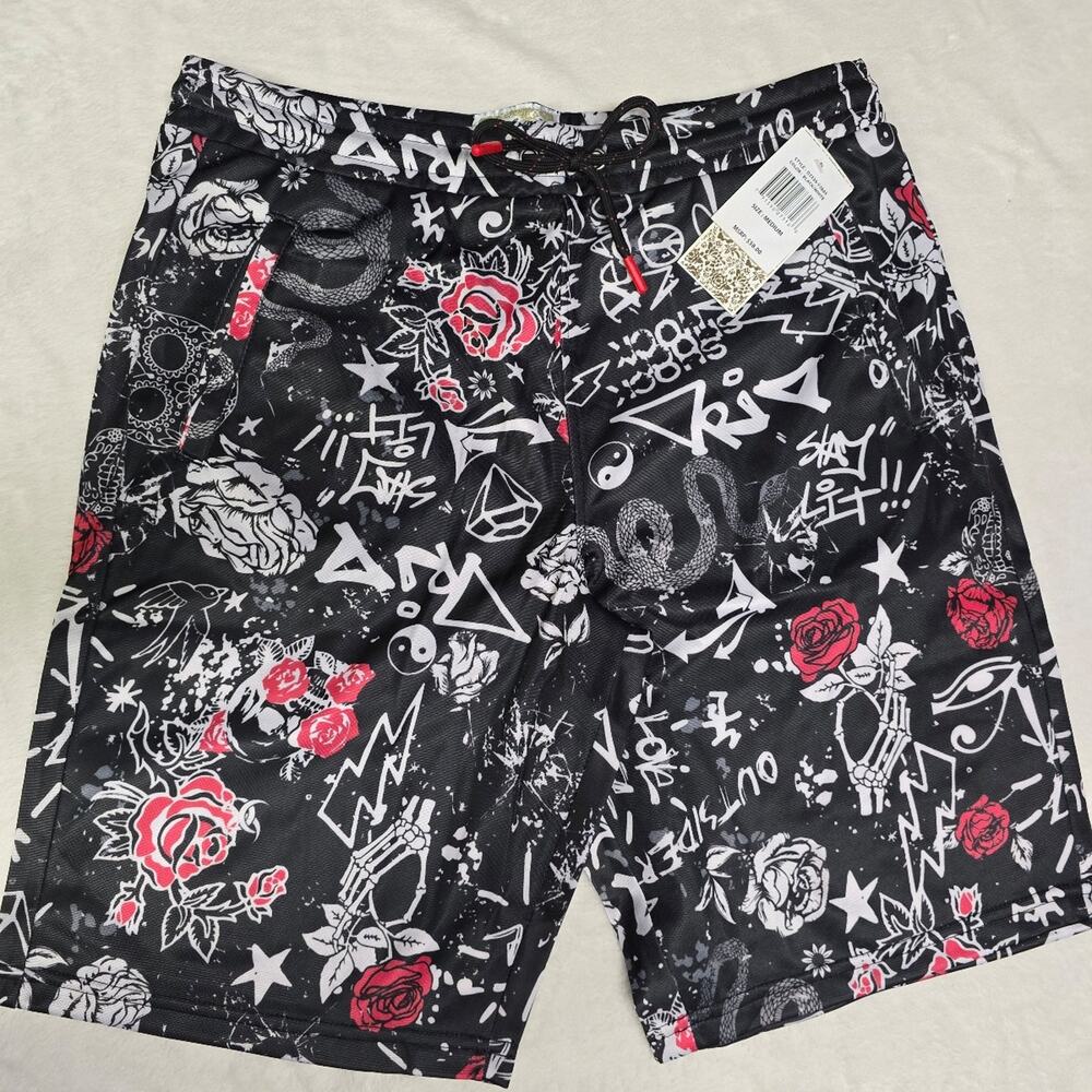 Fresh Prints of Bel Air print Shorts sz med BNWT